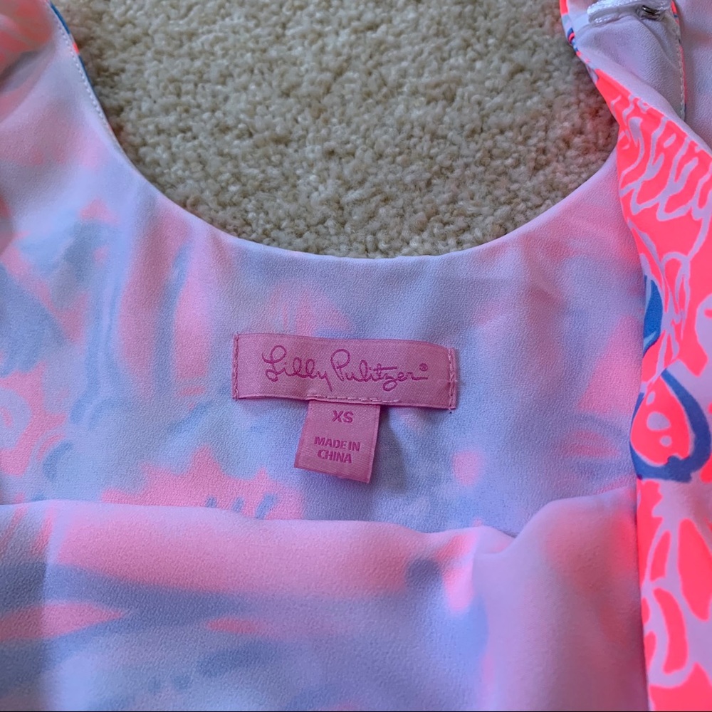 Lilly Pulitzer Natashia Pink Sun Ray Summer Siren Dress View 5